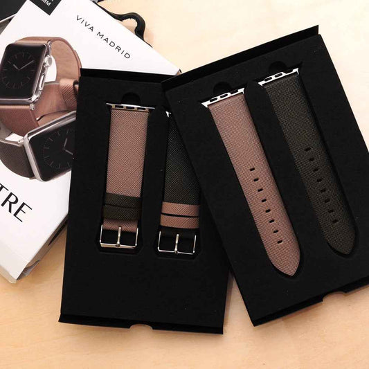 VIVA MADRID Montre Duo Leather Strap for Apple Watch Series 7 - SE - 6 - 5 - 4 - 3 - 2 - 1 ( 41mm - 40mm - 38mm ) - Green & Beige (Barcode: 8886461234572 )