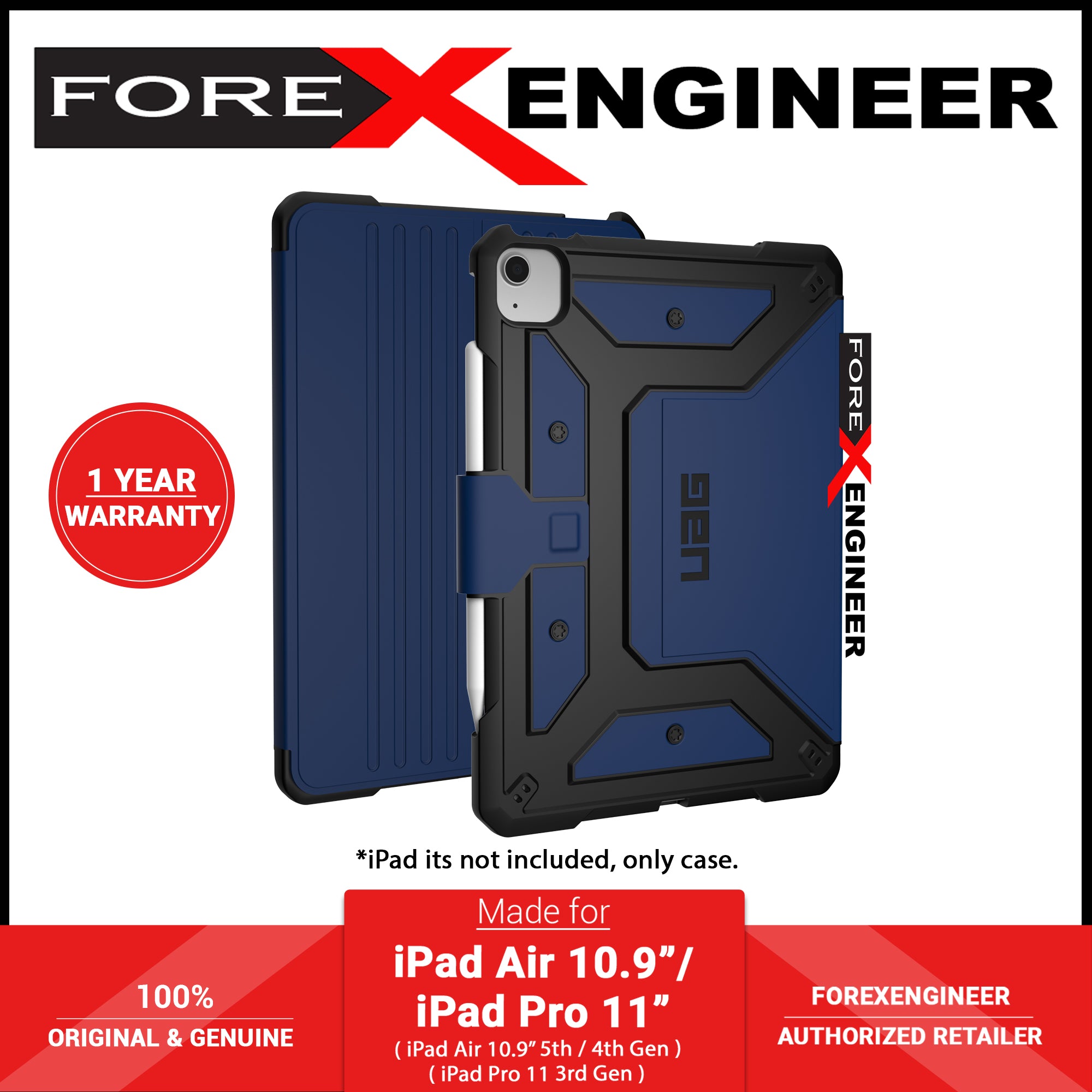 UAG Metropolis Series iPad Pro 11 (3rd Gen, 2021) Folio Case