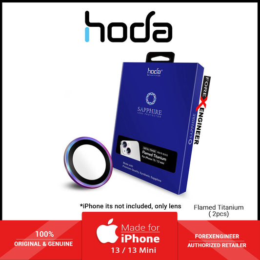 Hoda Sapphire Lens Protector for iPhone 13 Mini - 13 - Flamed Titanium (2pcs) (Barcode: 4711103541364 )