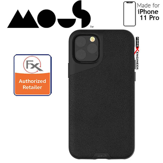 Mous Contour for iPhone 11 Pro (Black Leather) - Forexengineer-malaysia