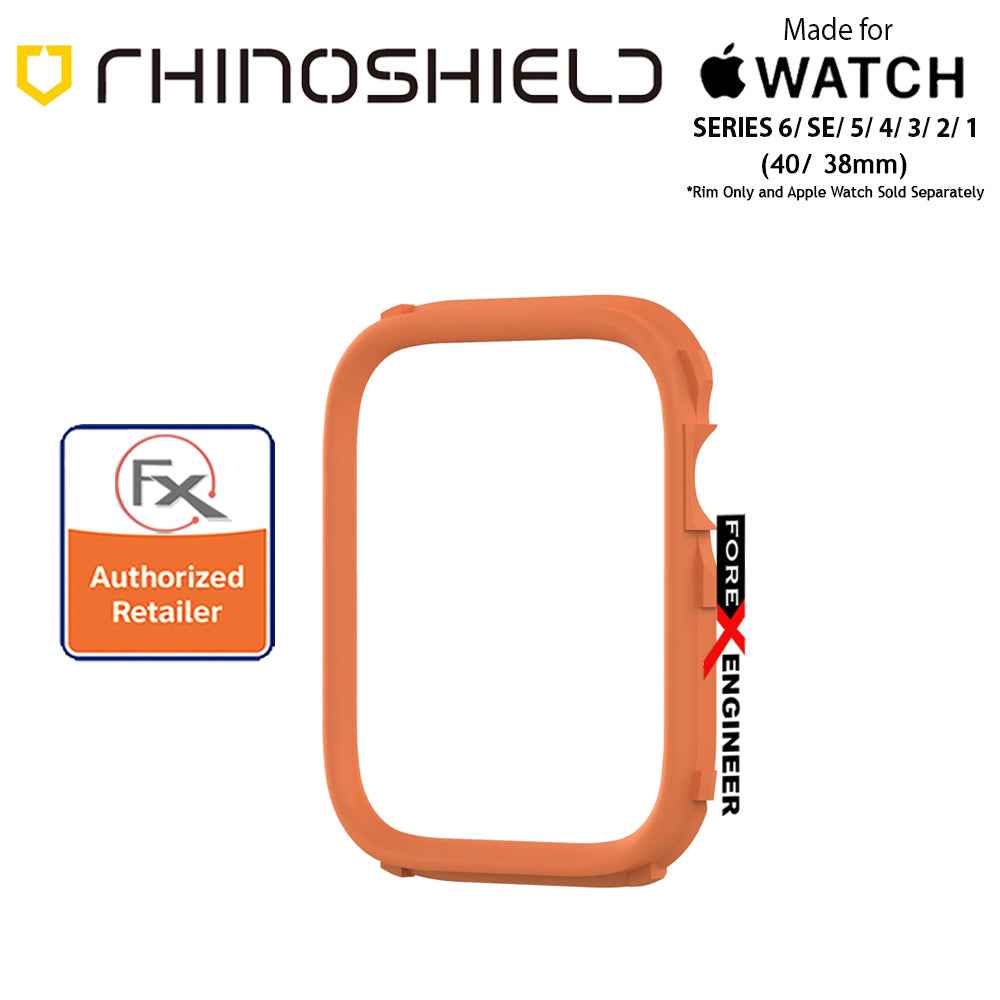 Rhinoshield RIM for Apple Watch 40mm - 38mm Series 6 - SE - 5 - 4 - 3 - 2 - 1 - Use with Rhinoshield CrashGuard NX - Orange (Barcode: 4710562401950)