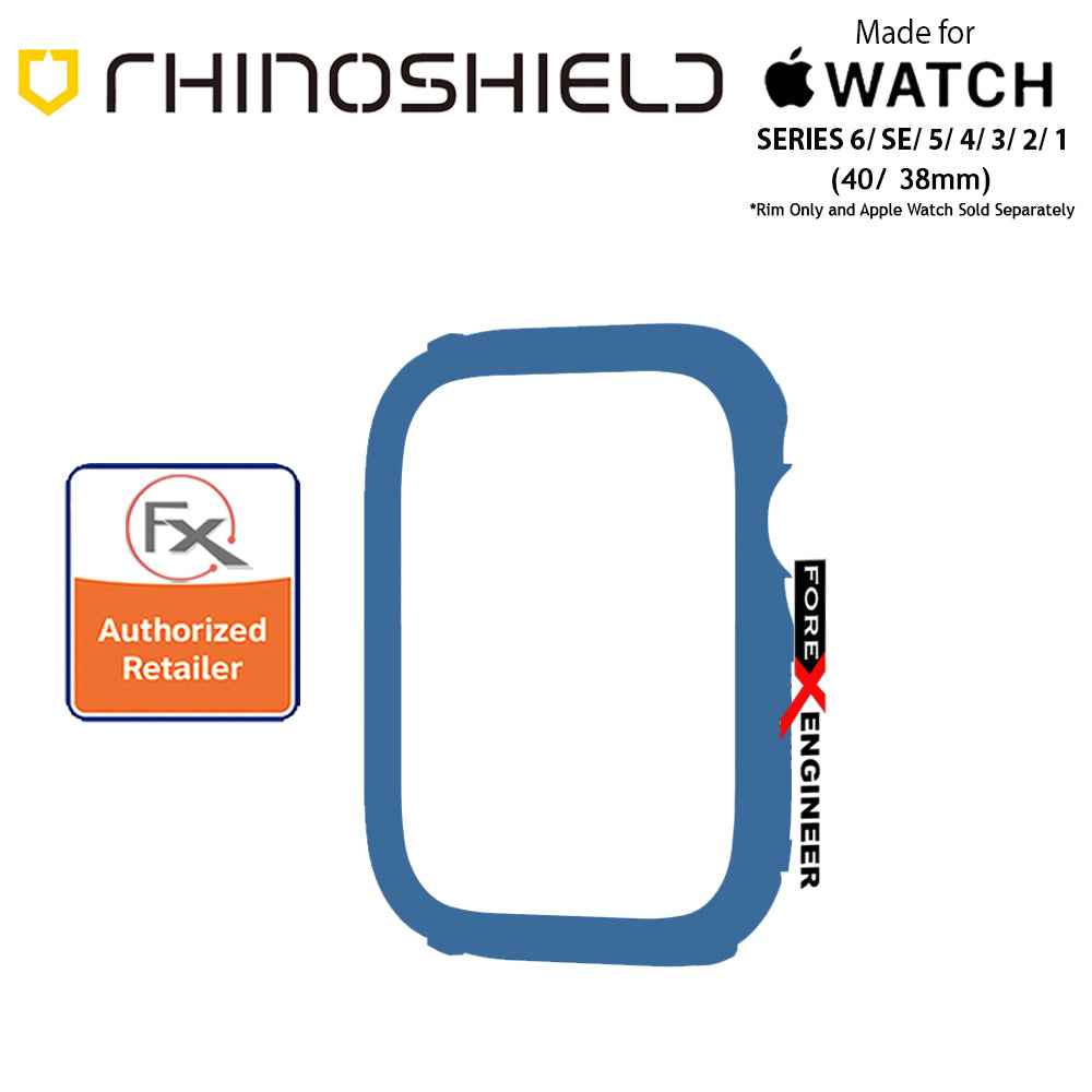 Rhinoshield RIM for Apple Watch 40mm - 38mm Series 6 - SE - 5 - 4 - 3 - 2 - 1 - Use with Rhinoshield CrashGuard NX - Royal Blue (Barcode: 4710562402018)