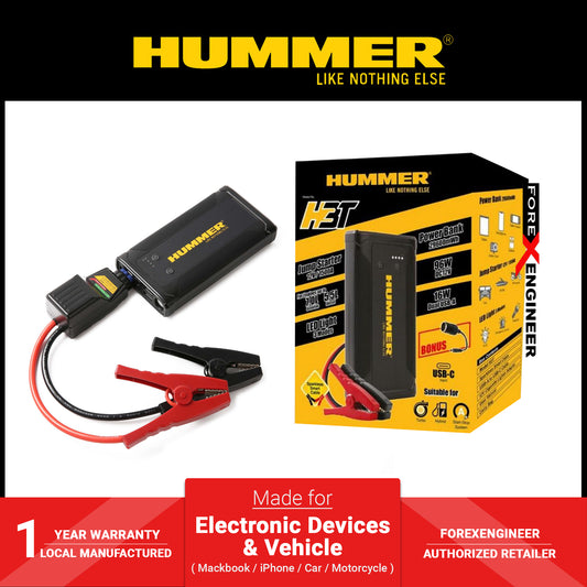 A-Hummer H3T Multifunctional Powerbank Jump Starter USB-A to USB-C Wireless Charger with Work Light 8000mAh (Barcode: 4897035892542 )