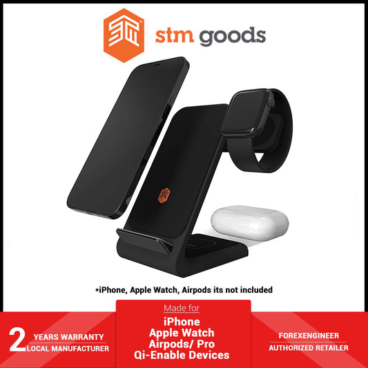 STM ChargeTree Swing 3 in 1 Wireless Charging Station - for iPhone , Apple Watch , and Airpods - Black (Barcode: 810046111222 )