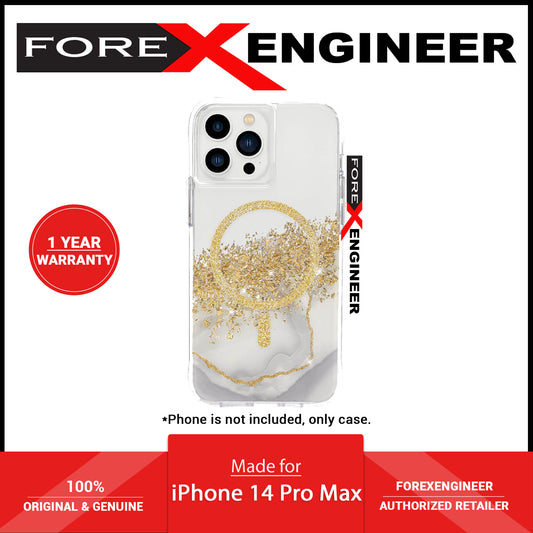 'Case Mate Karat Marble for iPhone 14 Pro Max with Magsafe - Clear (Barcode: 840171718577 )