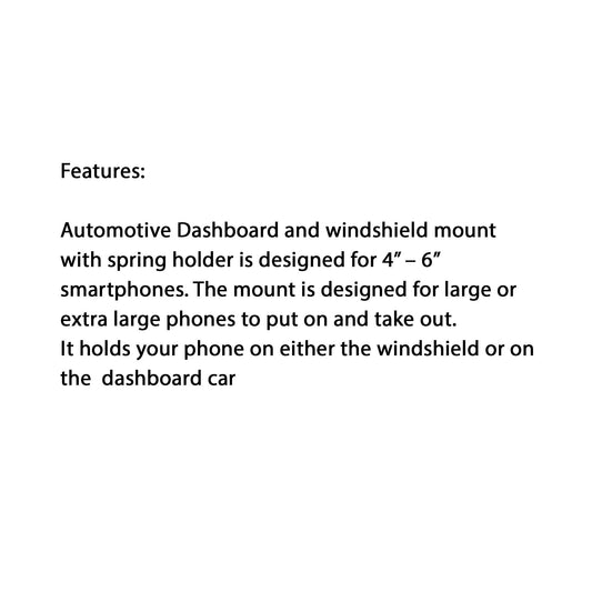 Monocozzi Automotive Dashboard & Windshield Car Mount for Smartphone with Spring Holder (Barcode: 4897021599929 ) - Forexengineer -Malaysia- 4897021599929