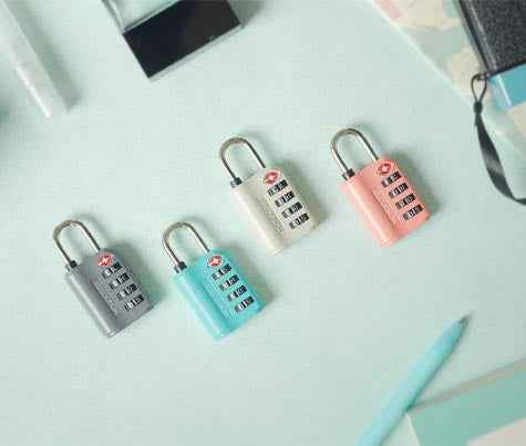 Monocozzi Bon Voyage TSA Letter Luggage Lock - Coral (Barcode: 4895199102095 )