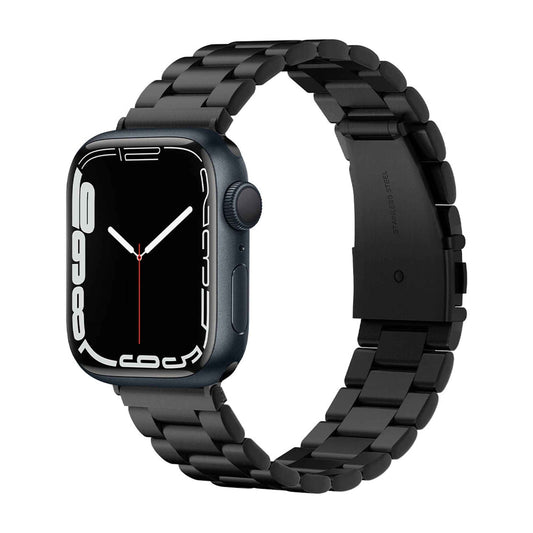 Spigen Modern Fit Watch Band for Apple Watch Series 7 - 6 - SE - 5 - 4 - 3 - 2 ( 45 - 44 - 42mm )- Black