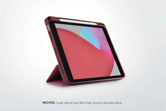 UNIQ Moven for iPad Pro 11" ( 3rd - 2nd - 1st Gen ) ( 2022 - 2018 ) - iPad Air 10.9" ( 5th Gen ) M1 Chip - Maroon (Barcode: 8886463676448 )