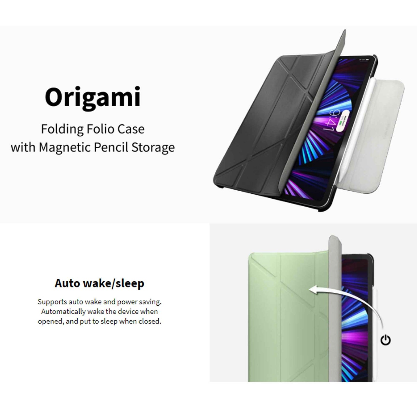 SwitchEasy Origami for iPad Pro 11" - Air 10.9" ( 2022 - 2018 ) M1 Chip - Exquisite Blue (Barcode: 4895241101069 )