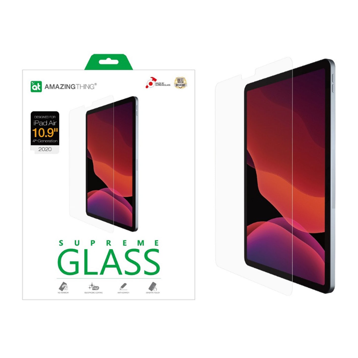 AMAZINGthing SUPREME Glass for i-Pad Pro 10.9" ( 5th Gen 2022 - 4th Gen 2020 ) 0.33mm - Ultra Clear (Barcode: 4892878061568 ) - Forexengineer -Malaysia- 4892878061568