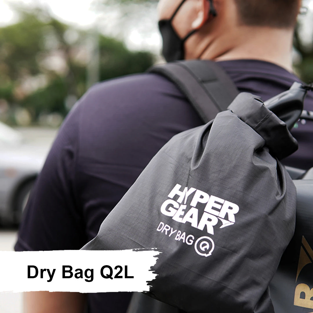 HyperGear 10L Dry Bag Mix - Smokey Black ( 1pcs ) & Bubble ( 1pcs ) + FREE ( 1pcs ) Dry Bag Q2L ( Barcode: 301150 + 301158 + 30111 )