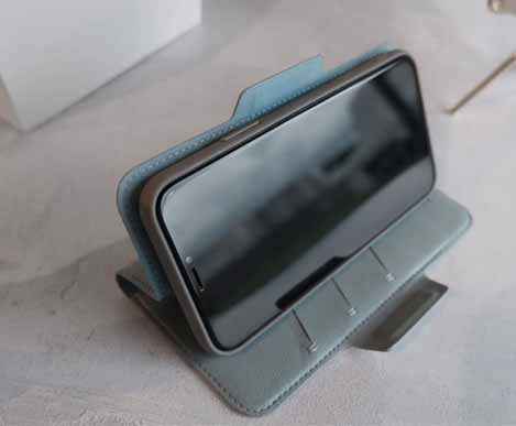 Monocozzi Lucid Folio Wallet for iPhone 11 Pro - with Detachable Back - Blue (Barcode: 4895199105515)