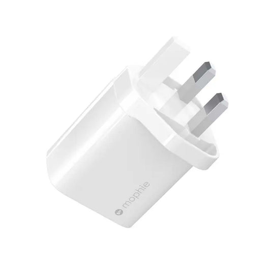 Mophie Wall Adapter USB-C 30W GaN - High speed USB-C PD GaN 30W Fast Charge - White-(Barcode: 840056151543 ) - Forexengineer -Malaysia- 840056151543