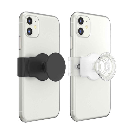 Popsockets PopGrip Slide Stretch - Clear on White (Barcode: 840173712665 )