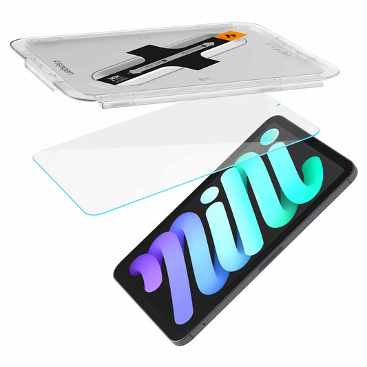 Spigen Tempered Glass GLAStR EZ FIT for iPad Mini 7th Gen ( 2024 ) / iPad Mini 6th Gen ( 2021 ) Screen Protector - Clear (Barcode: 8809811854732 ) - Forexengineer -Malaysia- 8809811854732