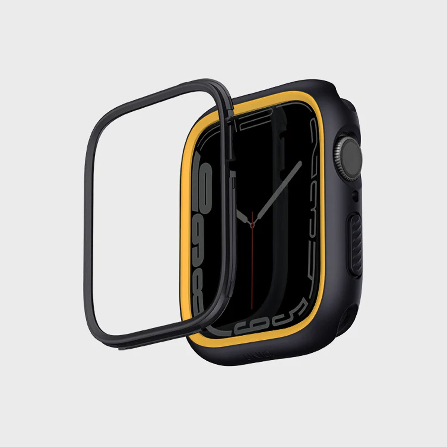 Uniq Moduo Case for Apple Watch ( 41mm - 40mm ) Series 8 - SE2 - 7 - 6 - SE - 5 - 4 - Midnight (Black-Mustard)(Barcode: 8886463680933 ) - Forexengineer -Malaysia- 8886463680933