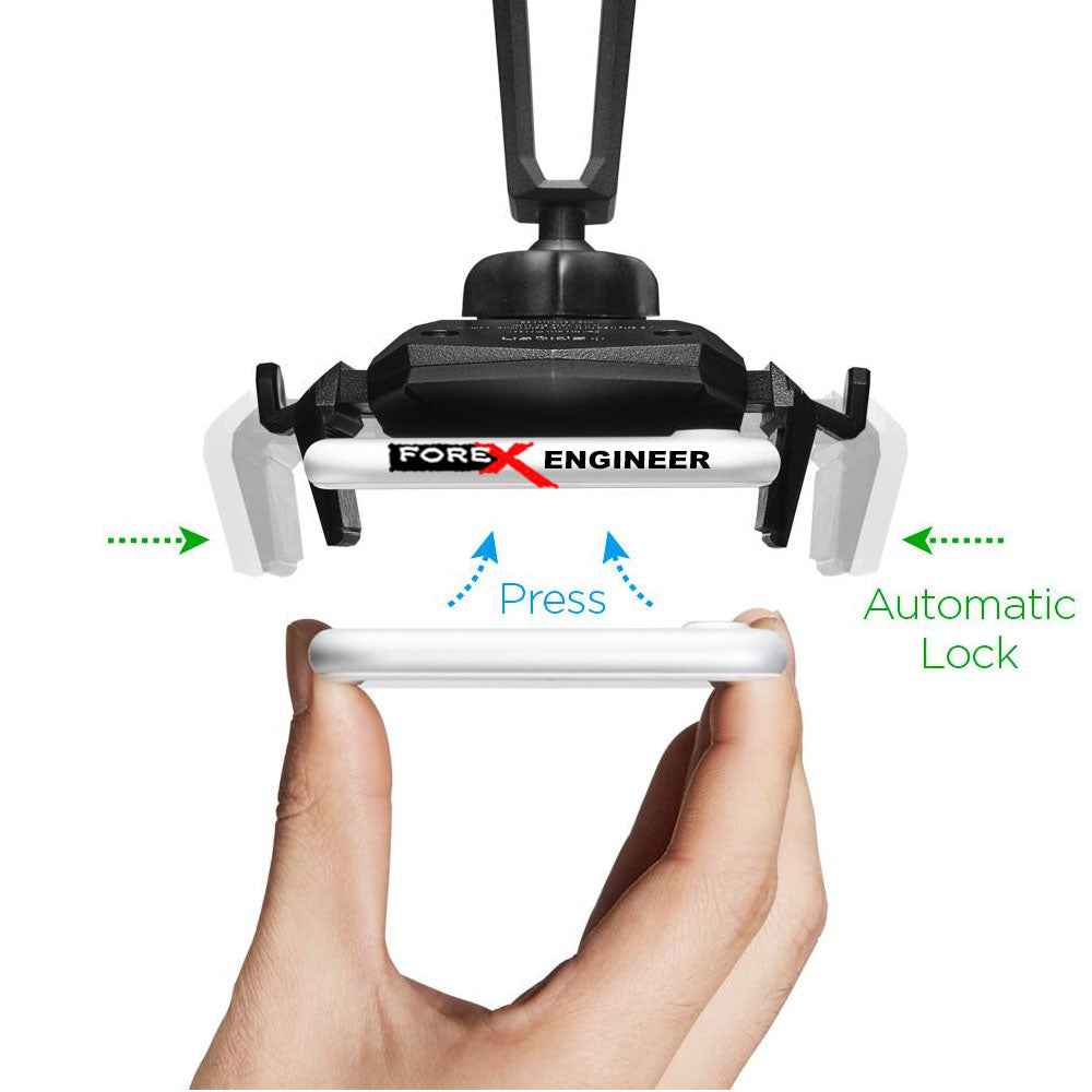 DE-RESERVE Spigen Car Mount Holder Kuel Signature TS36 -360 Angles with One Tap Technology - Black - Forexengineer-malaysia