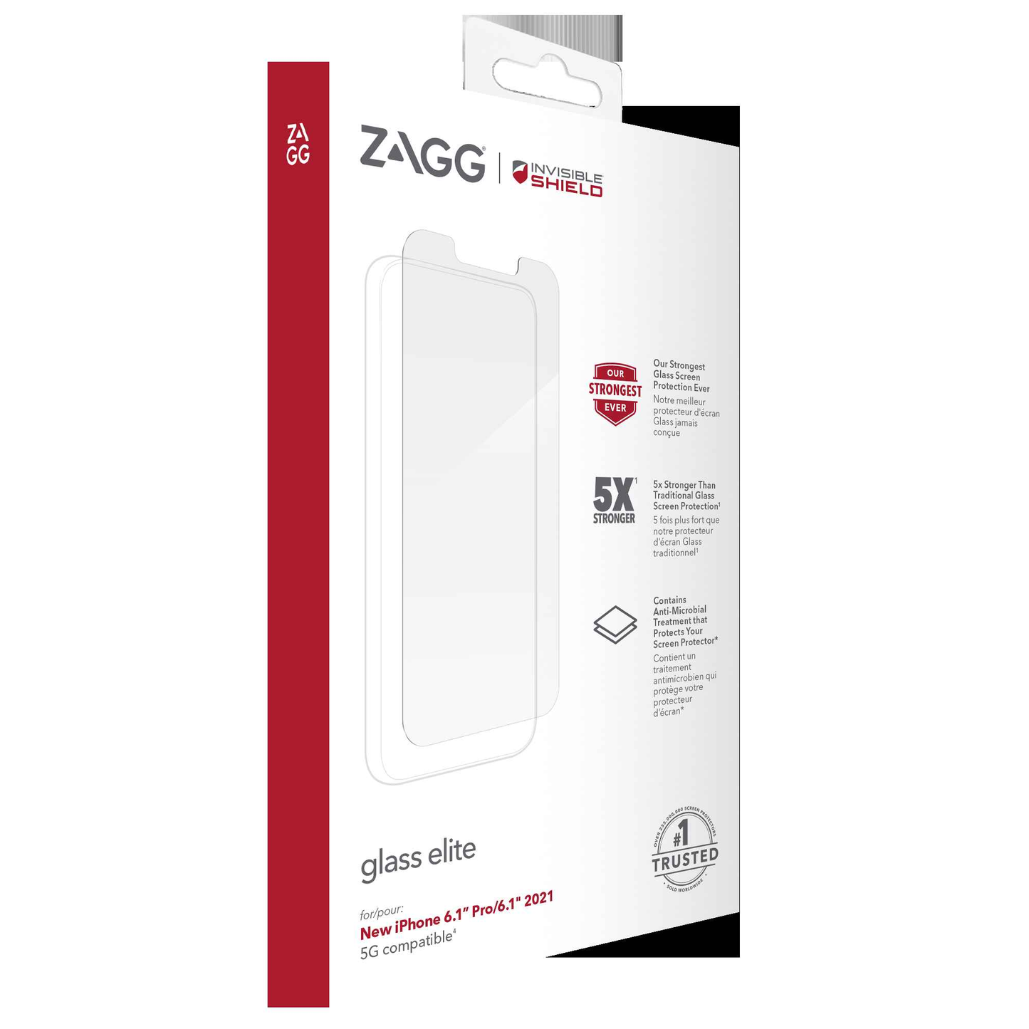 InvisibleShield Glass Elite for iPhone 13 - 13 Pro 6.1" 5G - Case Friendly Screen (Barcode: 840056148833 )