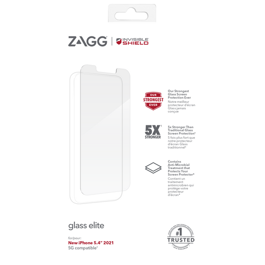 InvisibleShield Glass Elite for iPhone 13 Mini 5.4" 5G - Case Friendly Screen (Barcode: 840056148826 ) - Forexengineer-malaysia