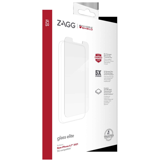 InvisibleShield Glass Elite for iPhone 13 Pro Max 6.7" 5G - Case Friendly Screen (Barcode: 840056148840 )