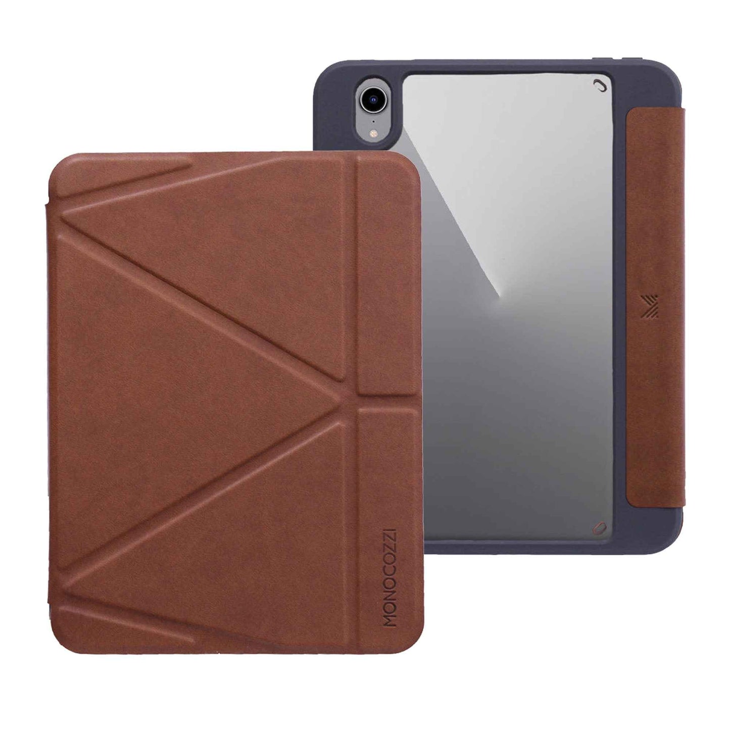 Monocozzi LUCID Folio for iPad Mini 7th Gen ( 2024 ) / iPad Mini 6th Gen ( 2021 ) - Ultra Light Folio Case with Apple Pencil Slot - Tan (Barcode: 4895199107687 )