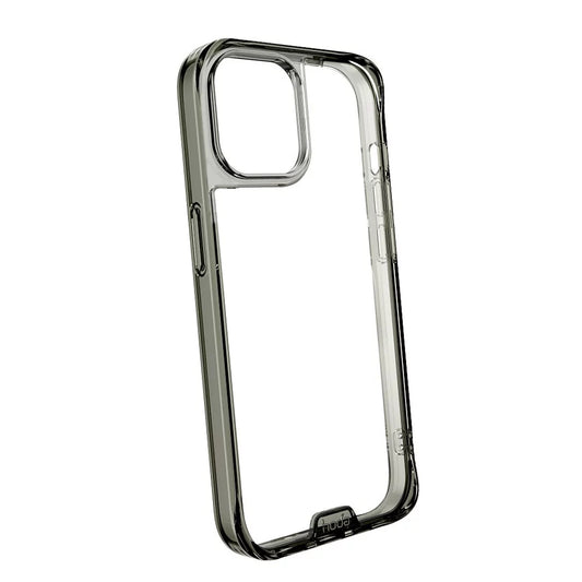 Hoda Crystal Pro Glass Case for iPhone 14 Plus Tempered Glass Backplate Military Standard - Clear Black ( Barcode: 4711103545089 ) - Forexengineer -Malaysia- 4711103545089