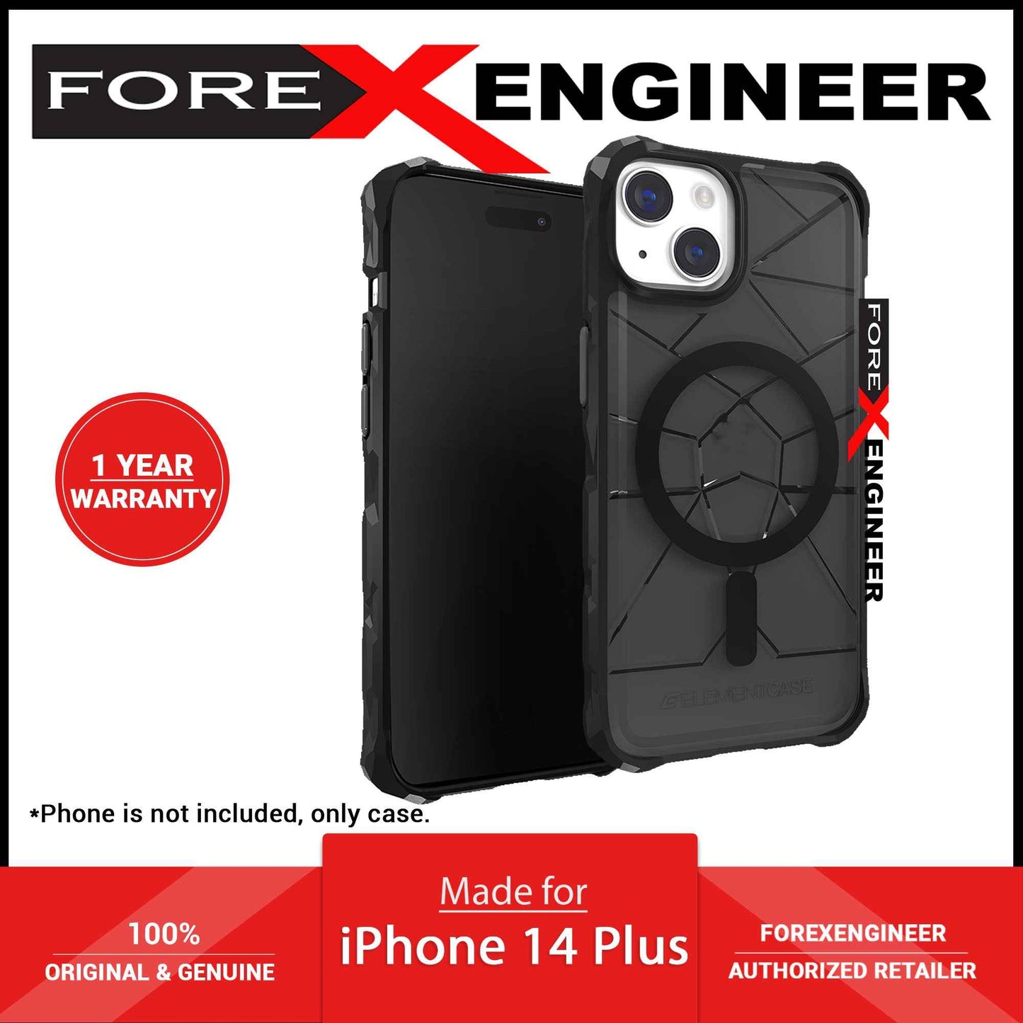 Element Case Special Ops X5 MagSafe for iPhone 14 Plus - Smoke-Black (Barcode: 810046113097 )