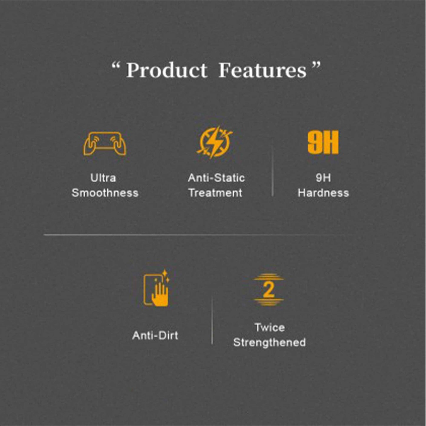 Hoda Tempered Glass for 14 Pro ( Gaming anti-glare 2.5D 0.33mm Full Coverage ) - Matte (Barcode: 4711103545508 )