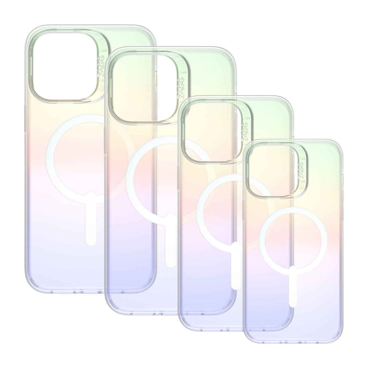 ZAGG Iridescent Snap for iPhone 14 - Magsafe Compatible Case - Matte Iridescent