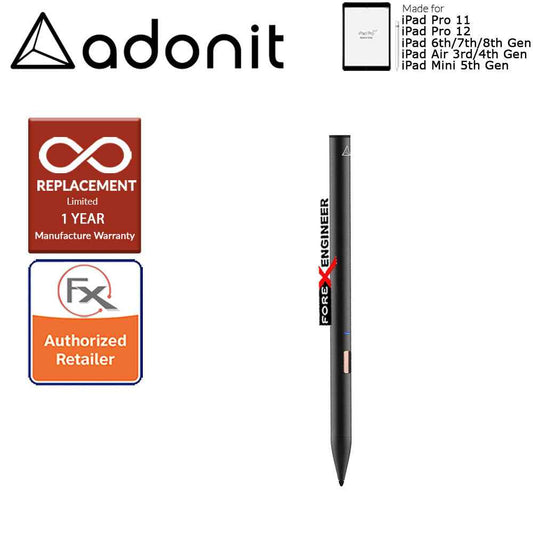 Adonit Note 2 Stylust Pen for latest iPad - I Pad Pro - Almost same with Apple Pencil - Black ( Barcode : 847663023645 )