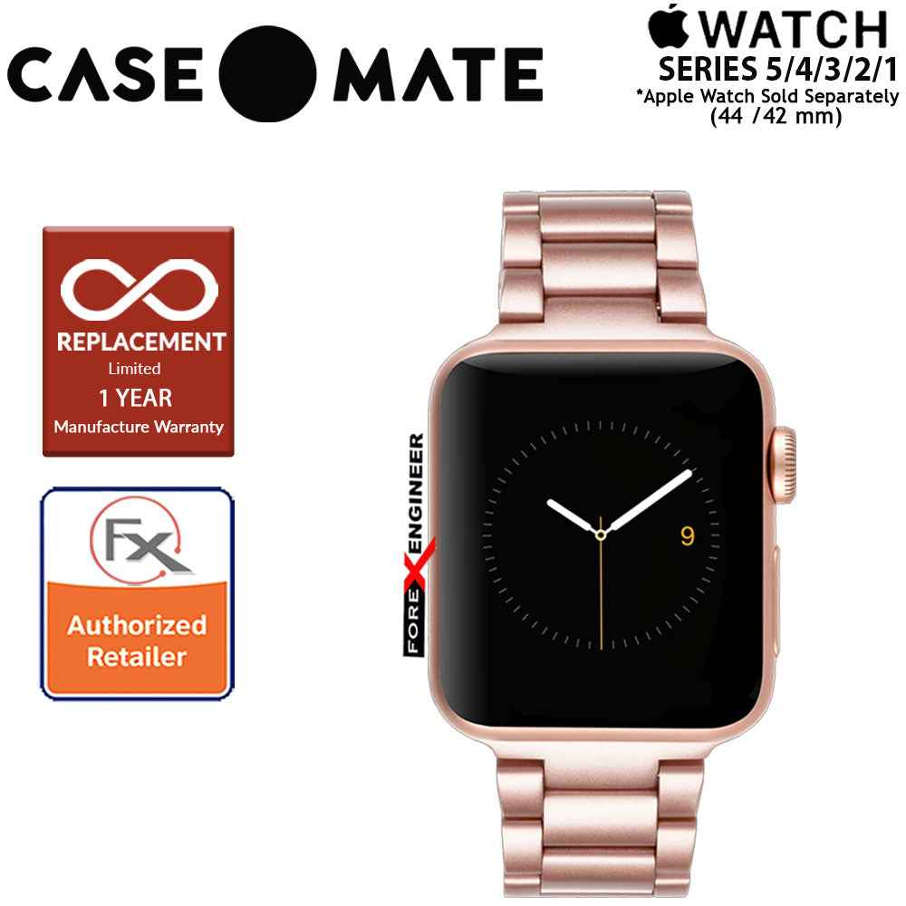 Case Mate Linked Watch Band for Apple Watch Series 5 - 4 - 3 - 2 - 1 ( 42 - 44 mm ) ( Rose Gold ) ( Barcode : 846127183086 )