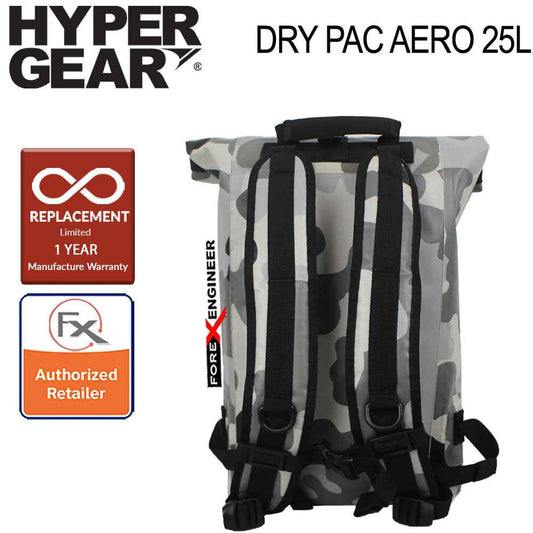 Hypergear Dry Pac Aero 25L - Heavy-duty Design and IPX6 Waterproof Specification - Camo Grey Alpha ( Base Only Without Fast Slot E)