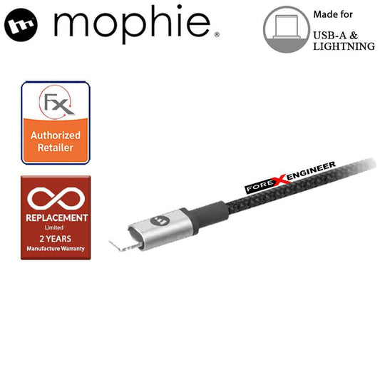 Mophie USB-A to Lightning Cable 3m - Black ( Barcode : 848467093735 )