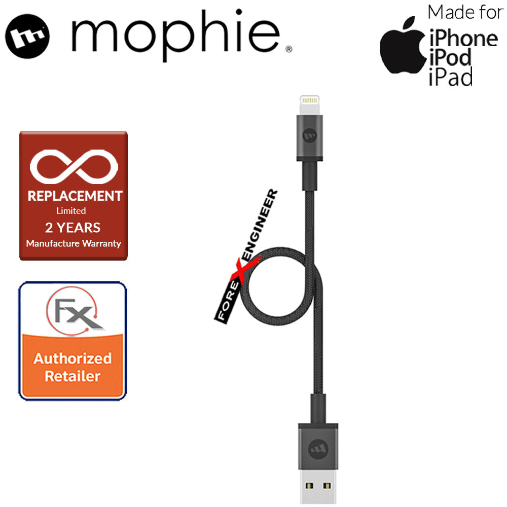 Mophie USB-A to Lightning Cable 9cm ( Black ) ( Barcode : 848467093759 )