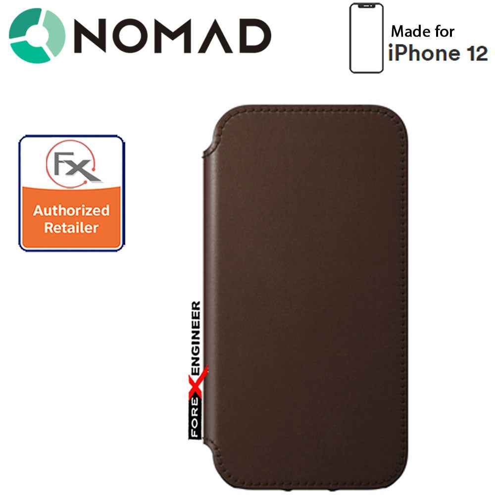 Nomad Rugged Folio Case for iPhone 12 Mini 5G 5.4" - Rustic Brown ( Barcode : 856504015558)