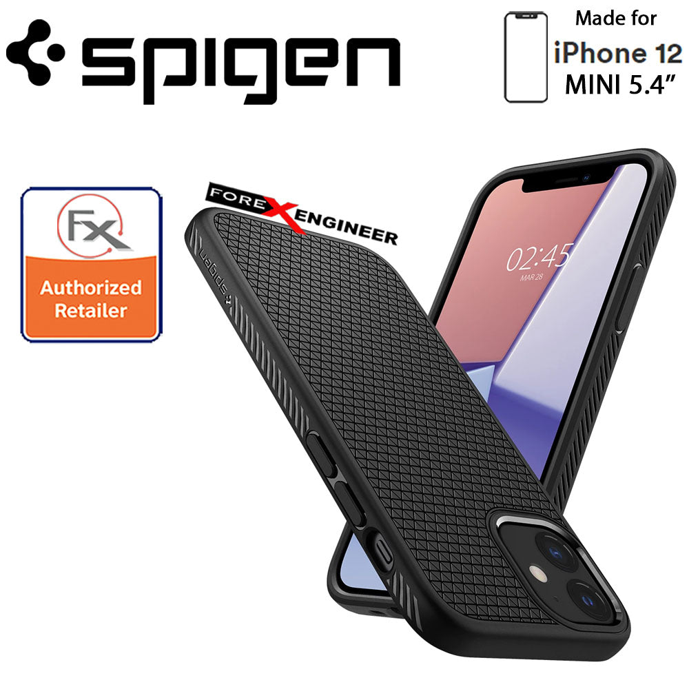 Spigen Liquid Air for iPhone 12 Mini 5.4" - Matte Black ( Barcode : 8809710756779 )