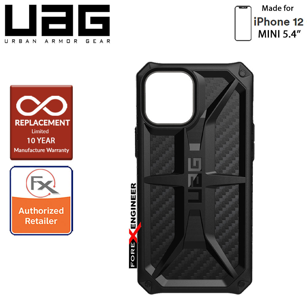 UAG Monarch for iPhone 12 Mini 5G 5.4" - Rugged Military Drop Tested - ( Carbon Fibre ) ( Barcode : 812451035957 )