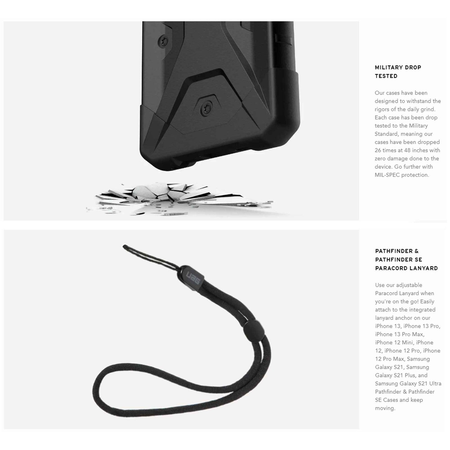 UAG Pathfinder SE for iPhone 13 Pro Max 5G 6.7" - Black Midnight Camo (Barcode: 810070363925 )