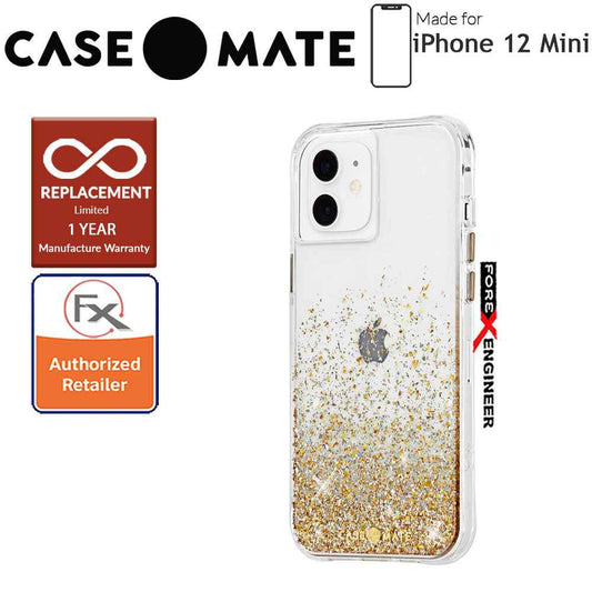Case Mate Twinkle Ombré for iPhone 12 Mini 5G 5.4" - Gold with MicroPel (Barcode: 846127198035)