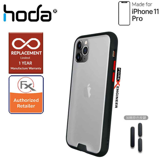 HODA ROUGH Military Case for iPhone 11 Pro - Military Drop Protection - Black Color ( Barcode: 4713381514788 )