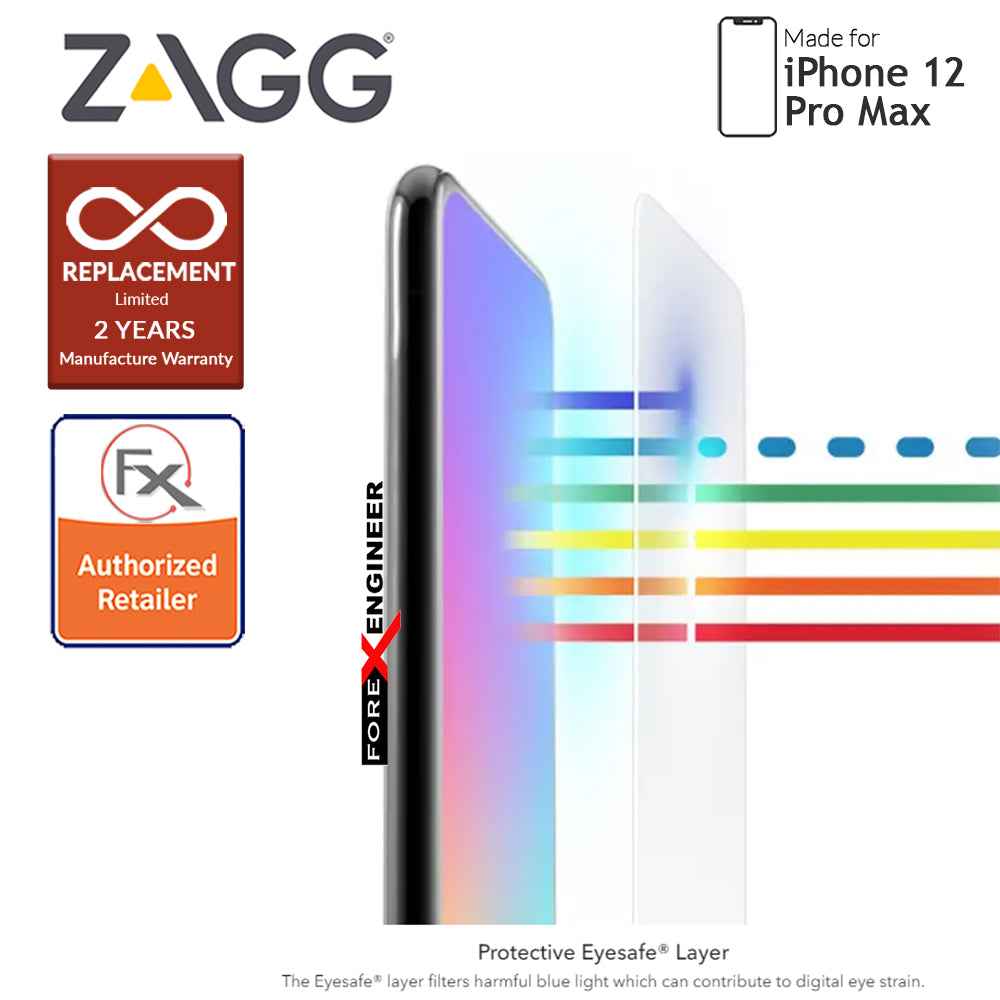 InvisibleShield Glass Elite VisionGuard+ for iPhone 12 Pro Max 5G 6.7" - Clear (Barcode: 840056131804)