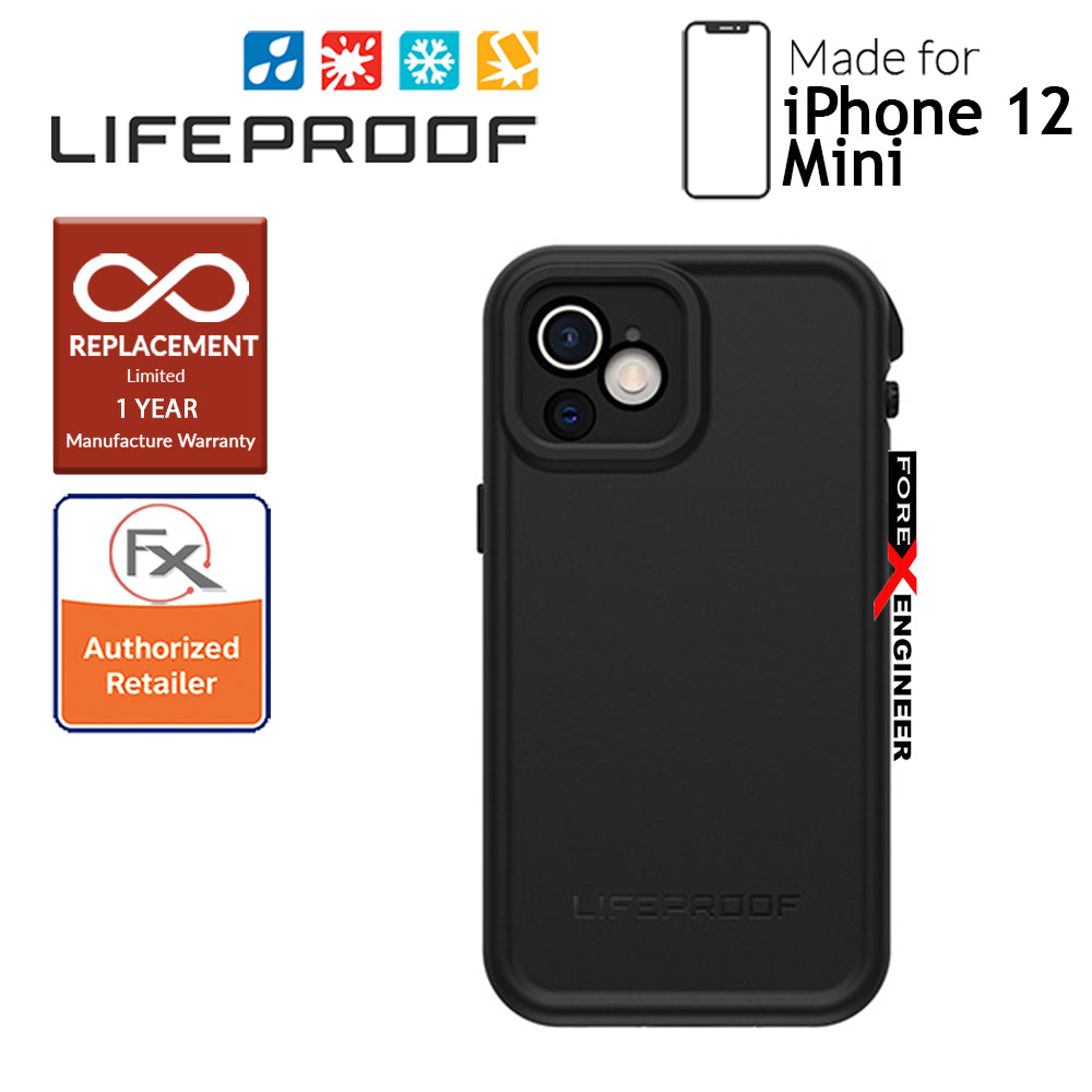 Lifeproof FRE Waterproof Case for iPhone 12 Mini 5G 5.4" - Black (Barcode: 840104215241)