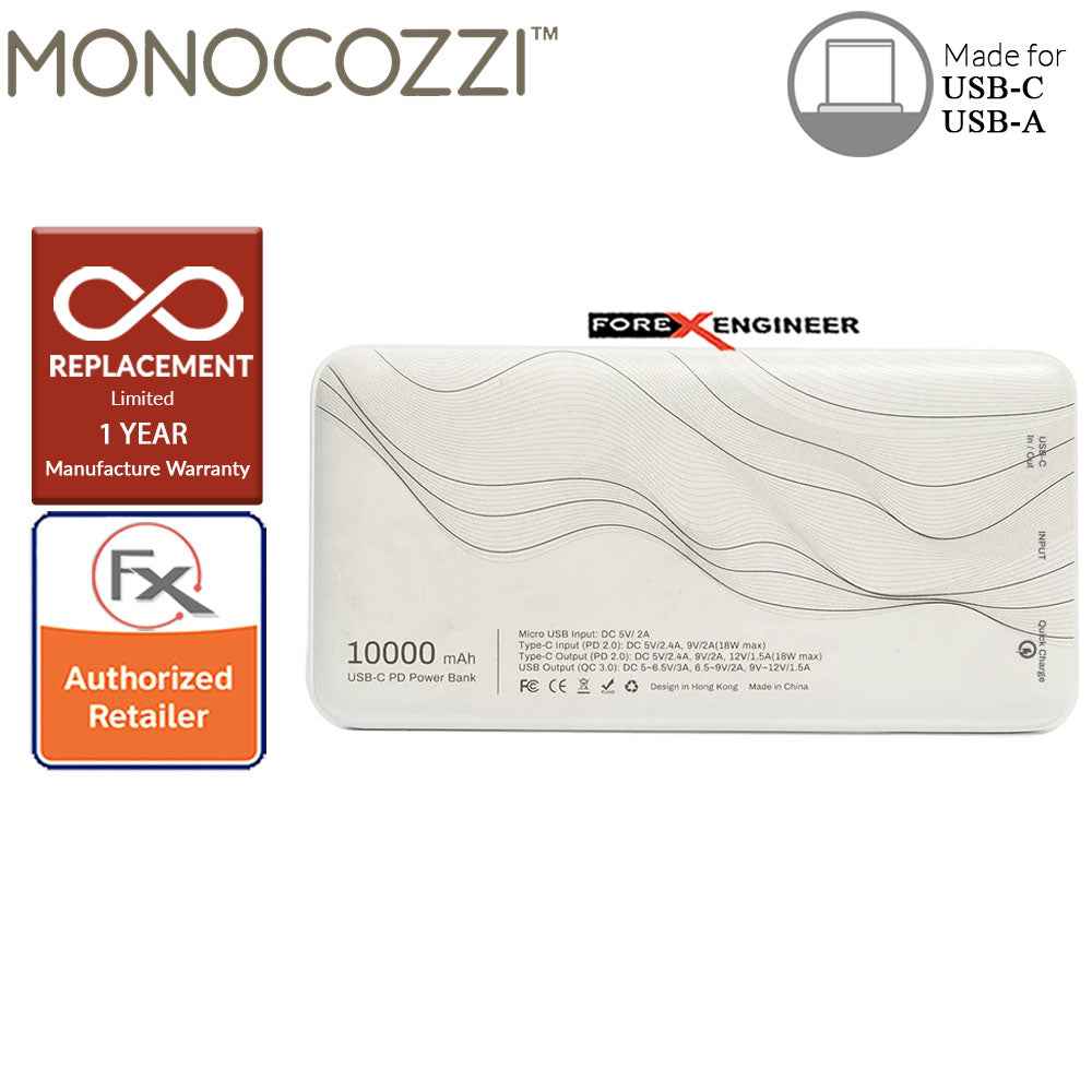 Monocozzi Pattern Lab Powerbank 10000mAh 18W PD QC3.0 Wave color