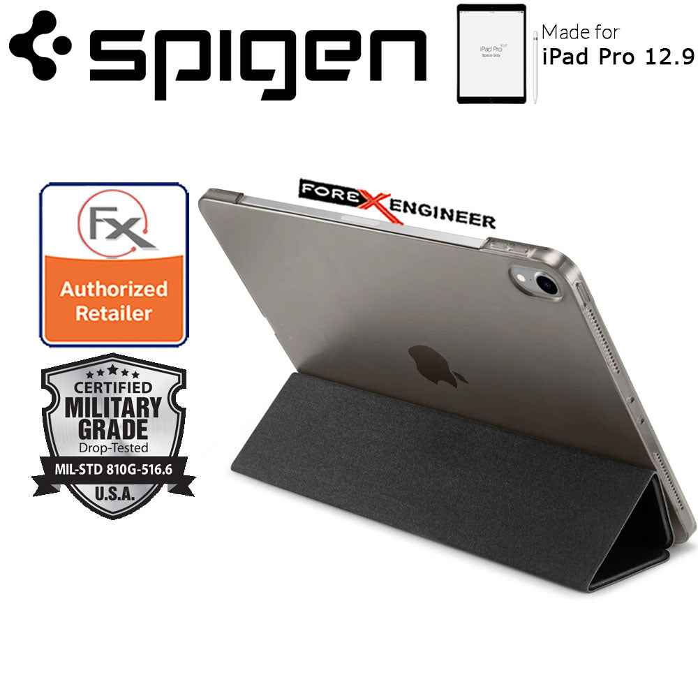 Spigen Smart Fold 2 Case for iPad Pro 12.9" 3rd Gen - Black Color