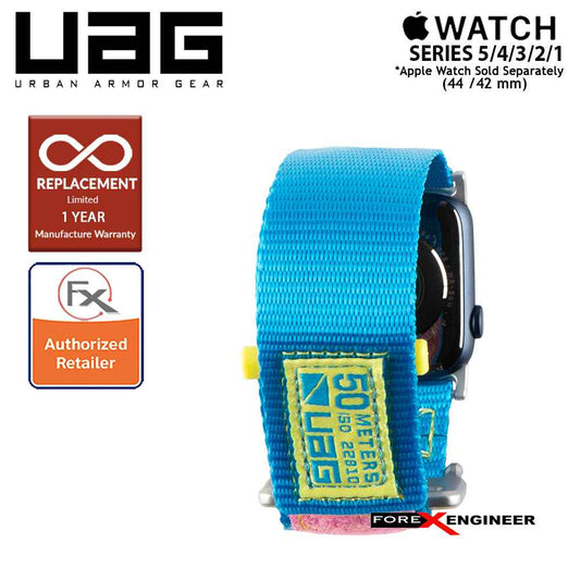 UAG Active Strap for Apple Watch Series 7 - SE - 6 - 5 - 4 - 3 - 2 - 1 ( 45mm - 42mm - 44mm ) - Blue Pink (Barcode : 812451039801 )