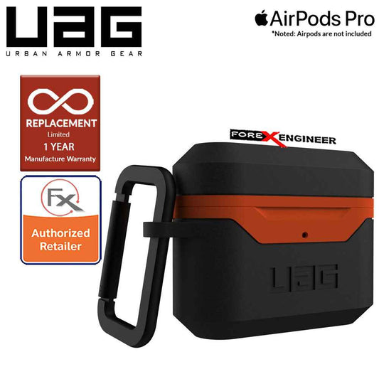 UAG Hardcase V2 for Airpods Pro - Black-Orange (Barcode : 812451035483 )