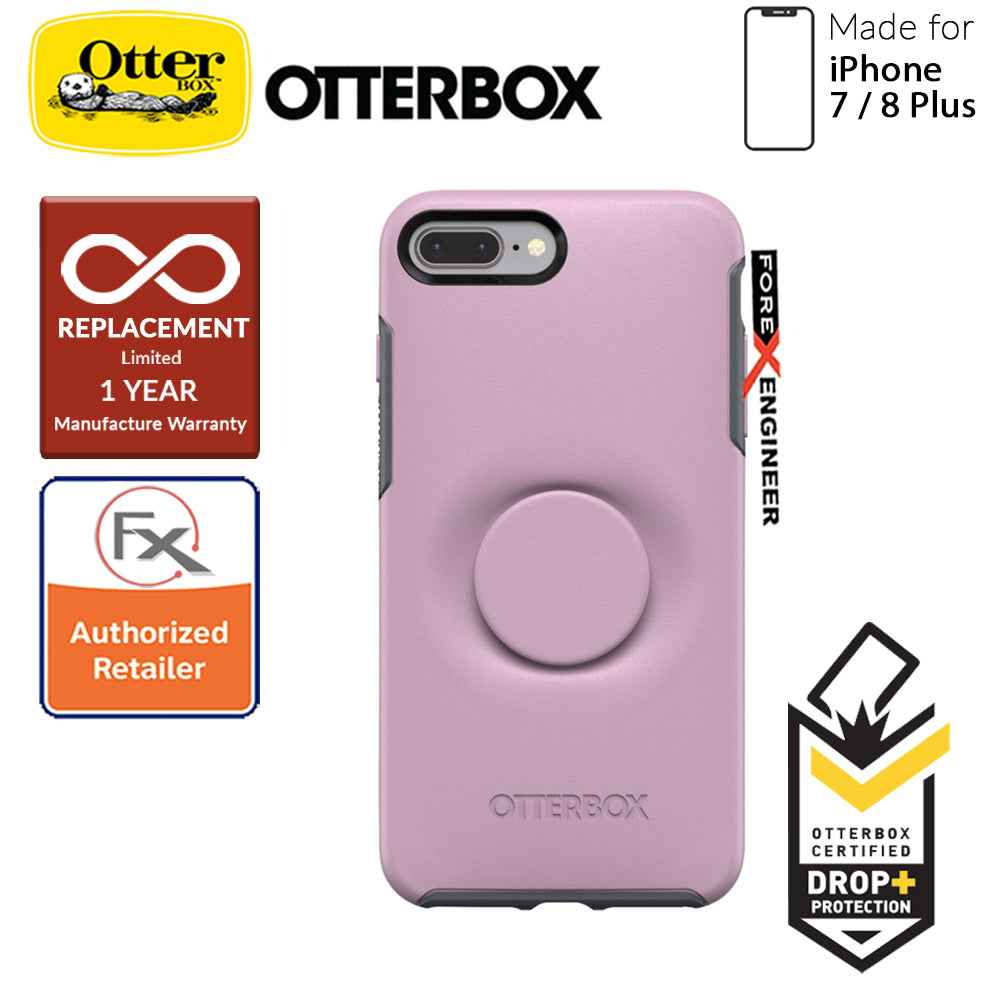 OTTER + POP Symmetry for iPhone 7 Plus - 8 Plus - Slim Protective Case with Pop Sockets - Mauveolous - Forexengineer-malaysia