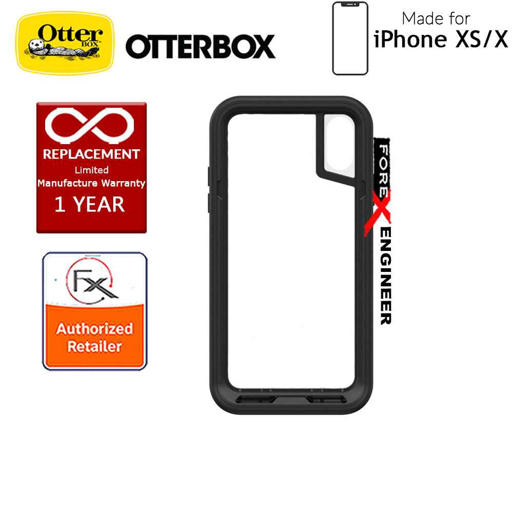 OtterBox Pursuit Series for iPhone Xs - X - Ultra thin ShockProof & DustProof Protection - Black-Clear - Forexengineer-malaysia