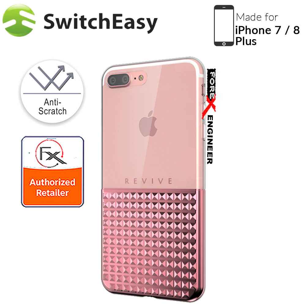 SwitchEasy Revive for iPhone 7 - 8 Plus - Luxe Diamond Cut Design - Rose Gold - Forexengineer-malaysia